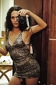 lonely Nicole in sexy tiger skirt