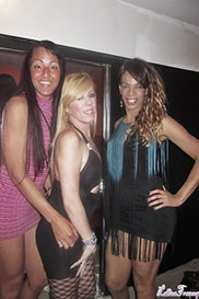 pornstar Nikki posing with Brasilian bitches