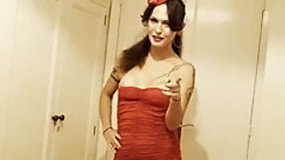insatiable nikki montero in sexy red dress
