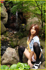 Asian Tgirl diva in nature posing